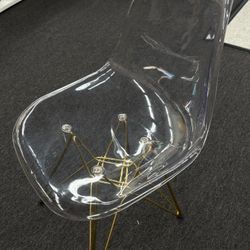 Modern Acrylic & Gold Chairs – 5 Available Stylish + Sturdy