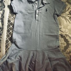 POLO Ralph Lauren 4T Light Blue Toddler Dress