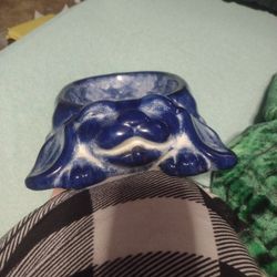 Porcelain Dog Shaped Dog Bowl.