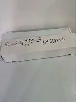 50’s, 60’s & 70’s Baseball Card Box, cards are in very good condition. They are all in penny sleeve’s.