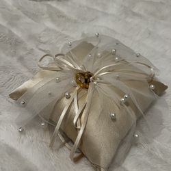 Ring Bearer Pillow With Prop Rings