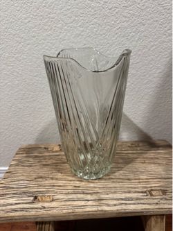 Vintage glass vase