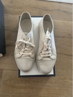 White Gucci Supreme lowtop sneaker Size 11