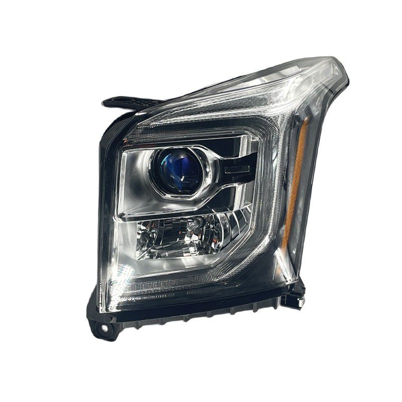 15-17 GMC YUKON XL LEFT SIDE HALOGEN HEADLIGHT W LED DRL PROJECTOR LAMPS