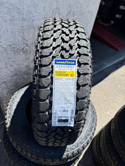 235/65R17 Goodyear Wrangler Territory RT Brand New 4 Tires Free Mount balance installed 235/65/17