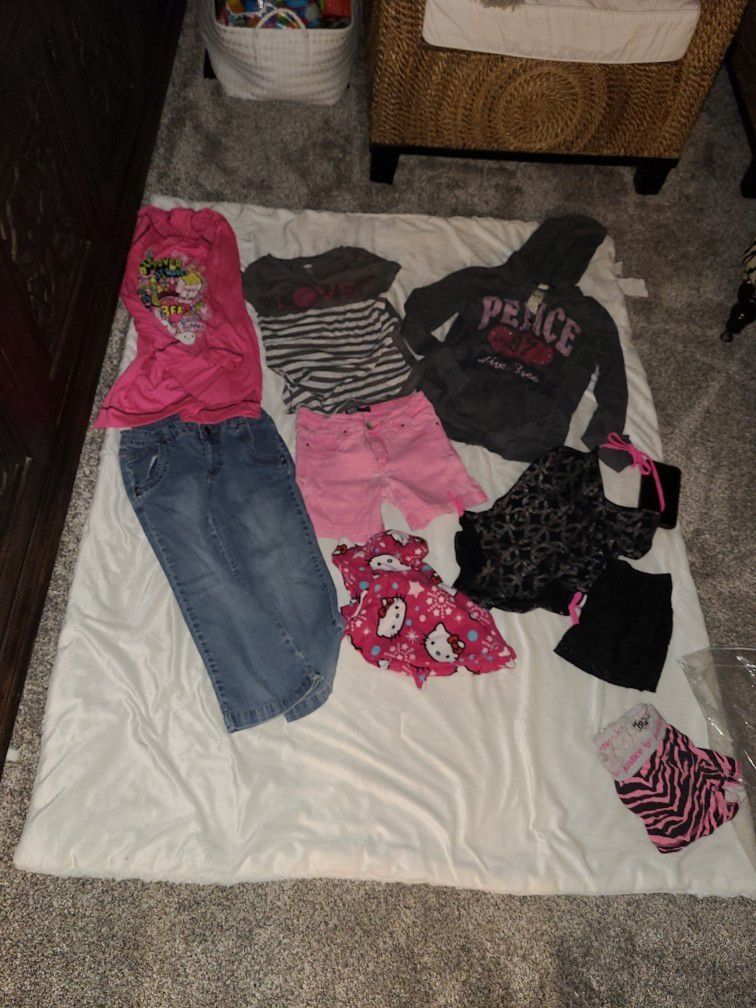 Girls Clothing Lot 10/12 ( 8 Pieces Left) Levi's Old Navy Justice