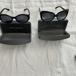 Women’s designer sunglasses one new one gently used David Yerman