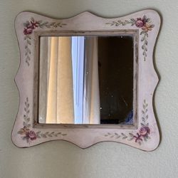 Vintage Style Floral Wall Mirror