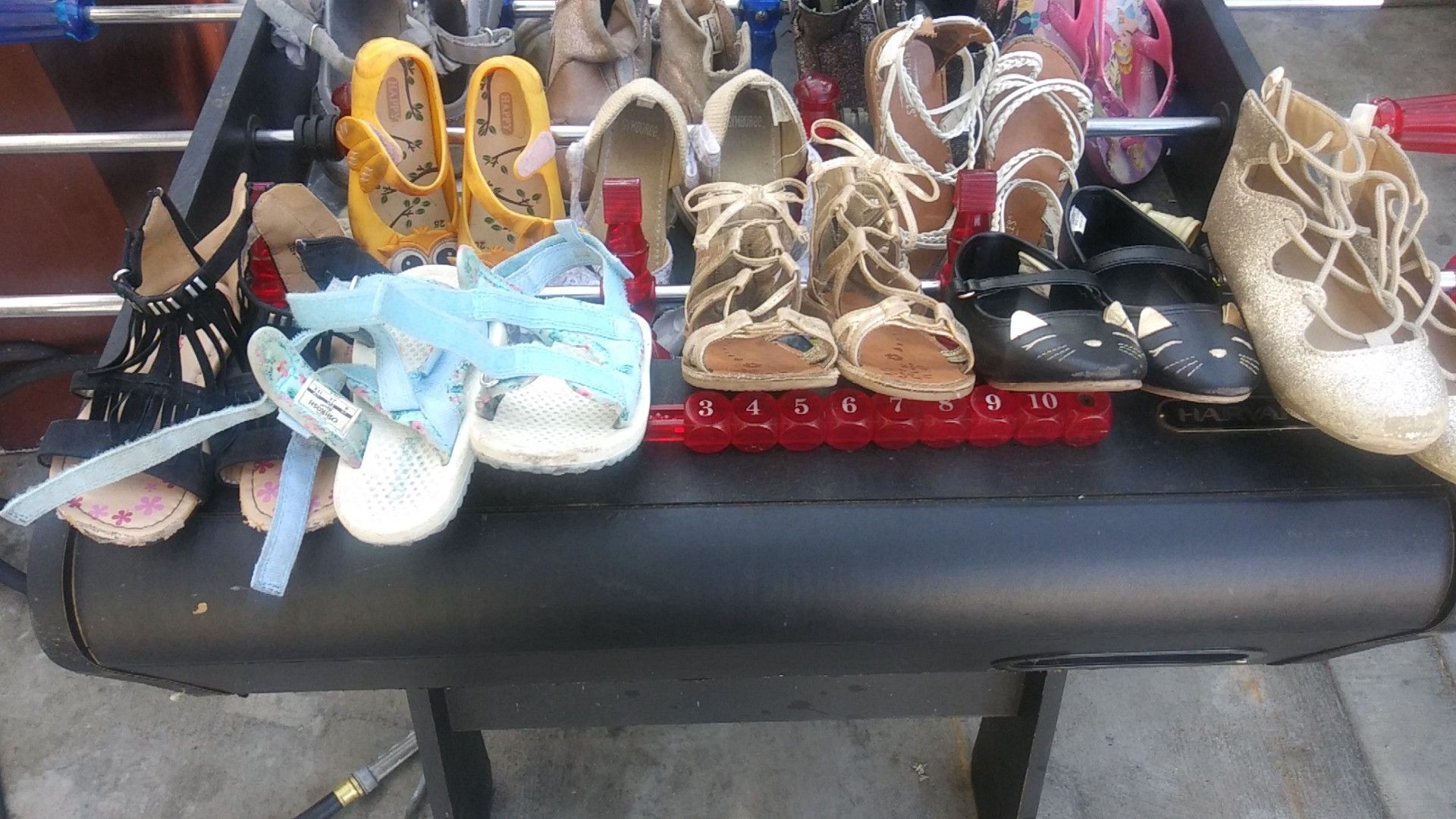 Carter's, Gymboree, OshKosh B'Gosh, happy they are 12 pairs of shoes some shoes are size 8 some shoes are size 9