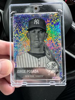 Jorge Posada Topps Chrome Speckle Refractor Card Yankees