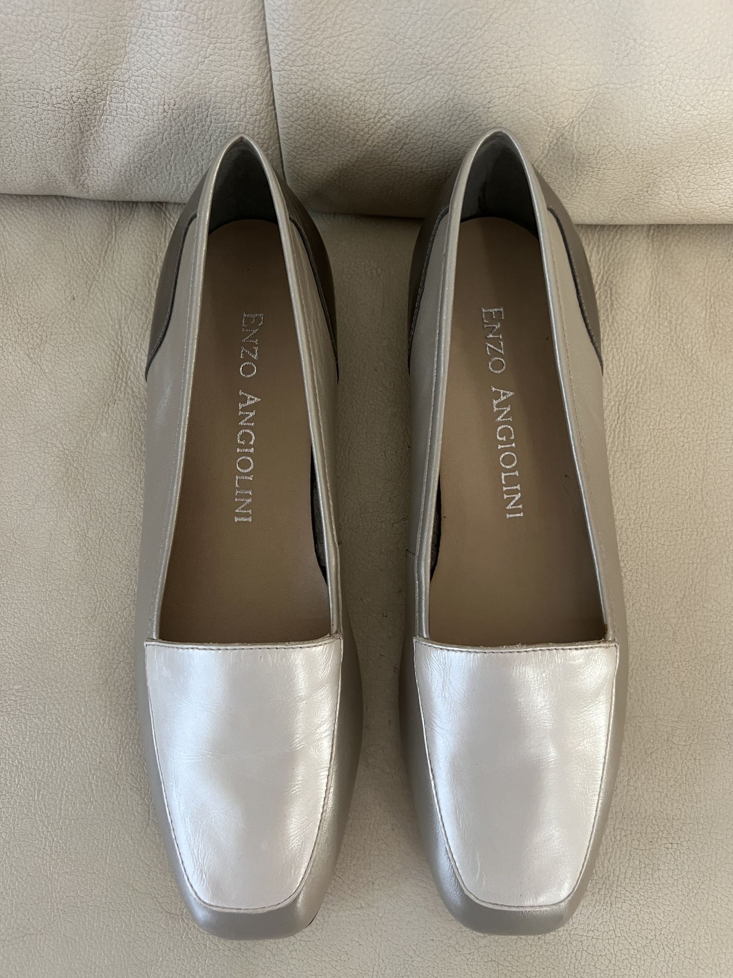 New! Enzo Angiolini Liberty Women’s Leather Loafers Slip On Flats Size 8