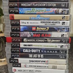 PS3 Video Games 10 Each
