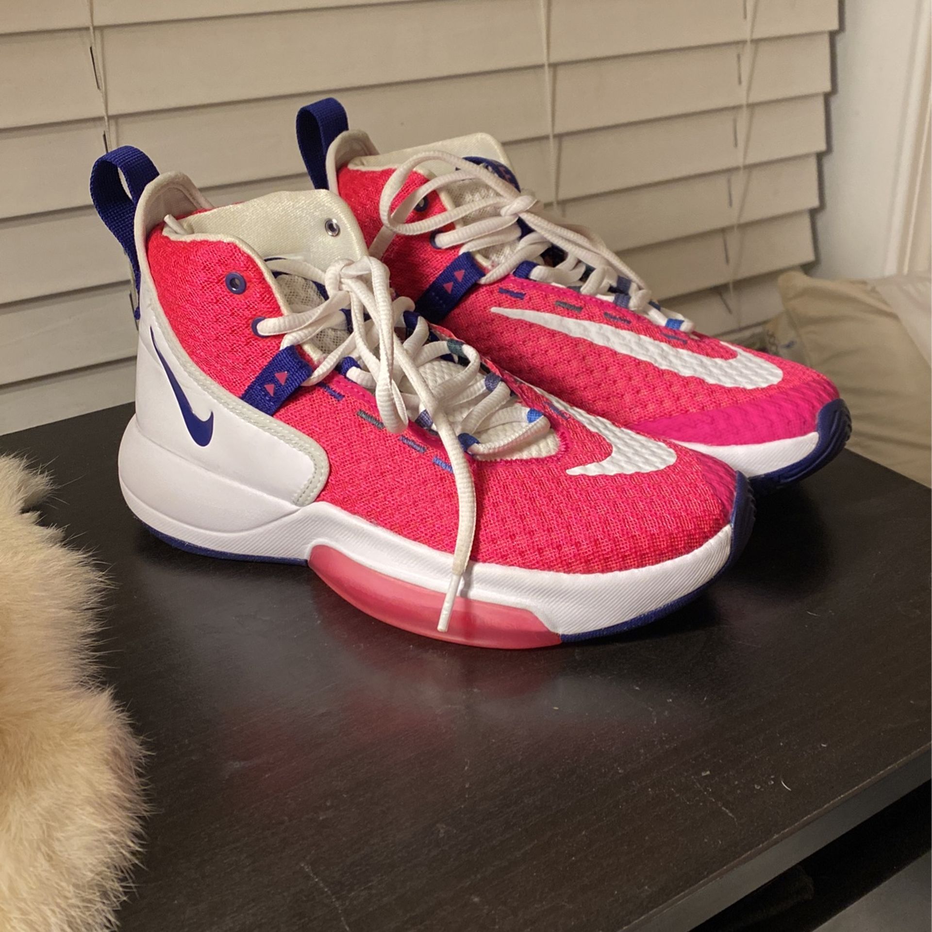 Nike Zoom Rize Kay Yow Vivid Pink + White Shoes