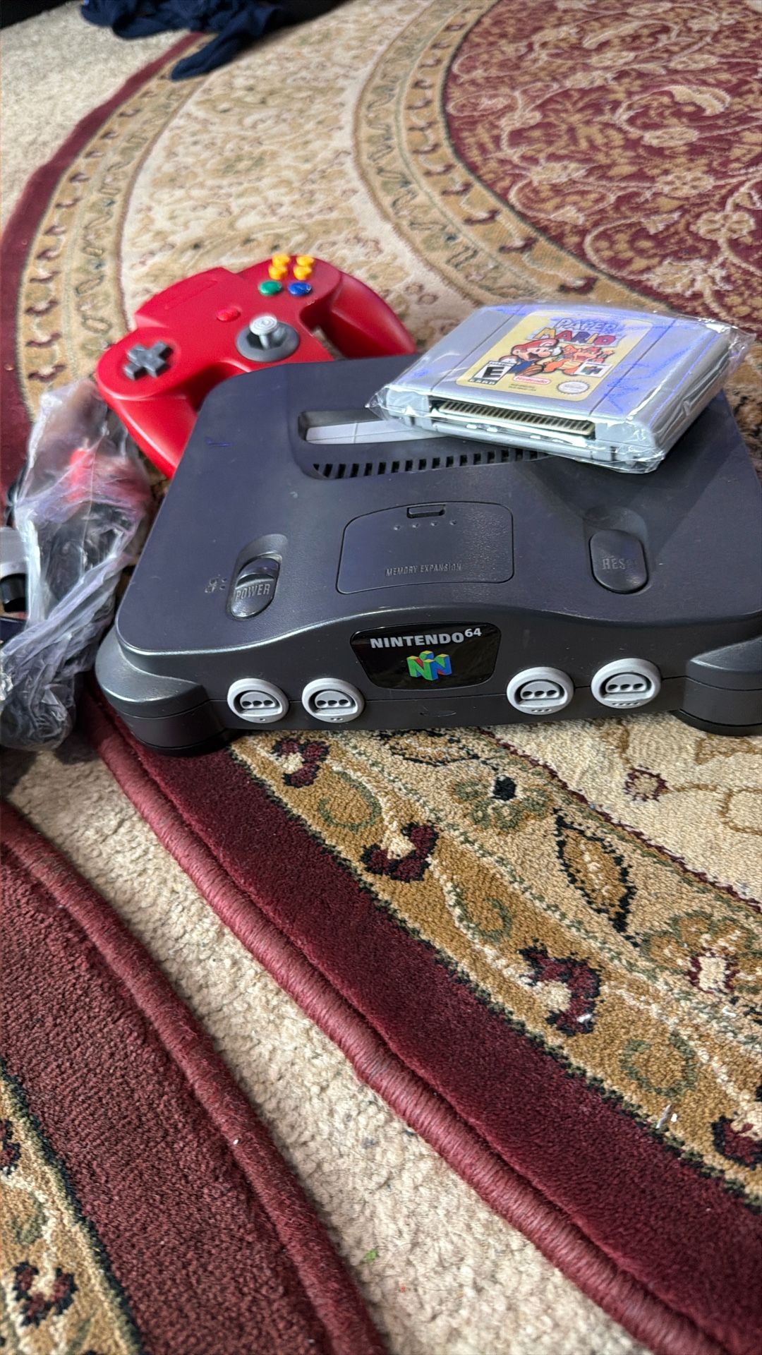 Nintando 64 With Mario Paper Game