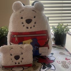 Snowman Pooh Loungefly Backpack & Wallet
