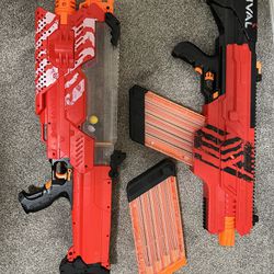 Two Nerf Rival Guns MXVII-10K And MXVI 4000