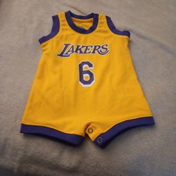 LeBron James Lakers Jersey Onesie For Zero To 3 Months Brand New Condition