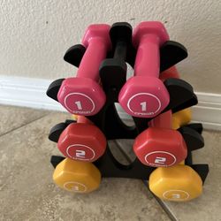 Crown Sporting Goods Neoprene Dumbbell Set (1, 3, 5 pairs)