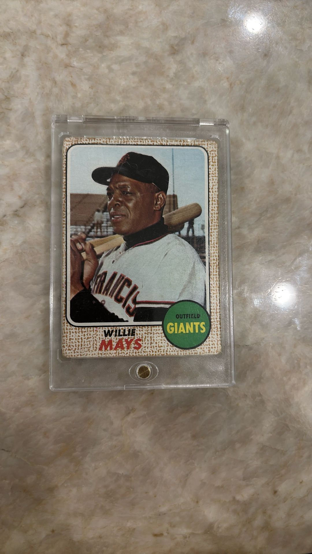 1968 Topps Card # 50 Willie Mays