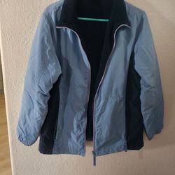 Reversible Fleece-Lined Zip-Up Jacket