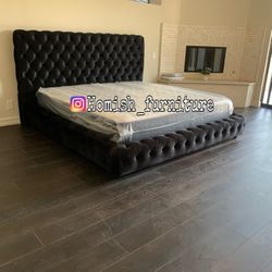 New In Box King Bed Frame With Mattress (Read Description Below)