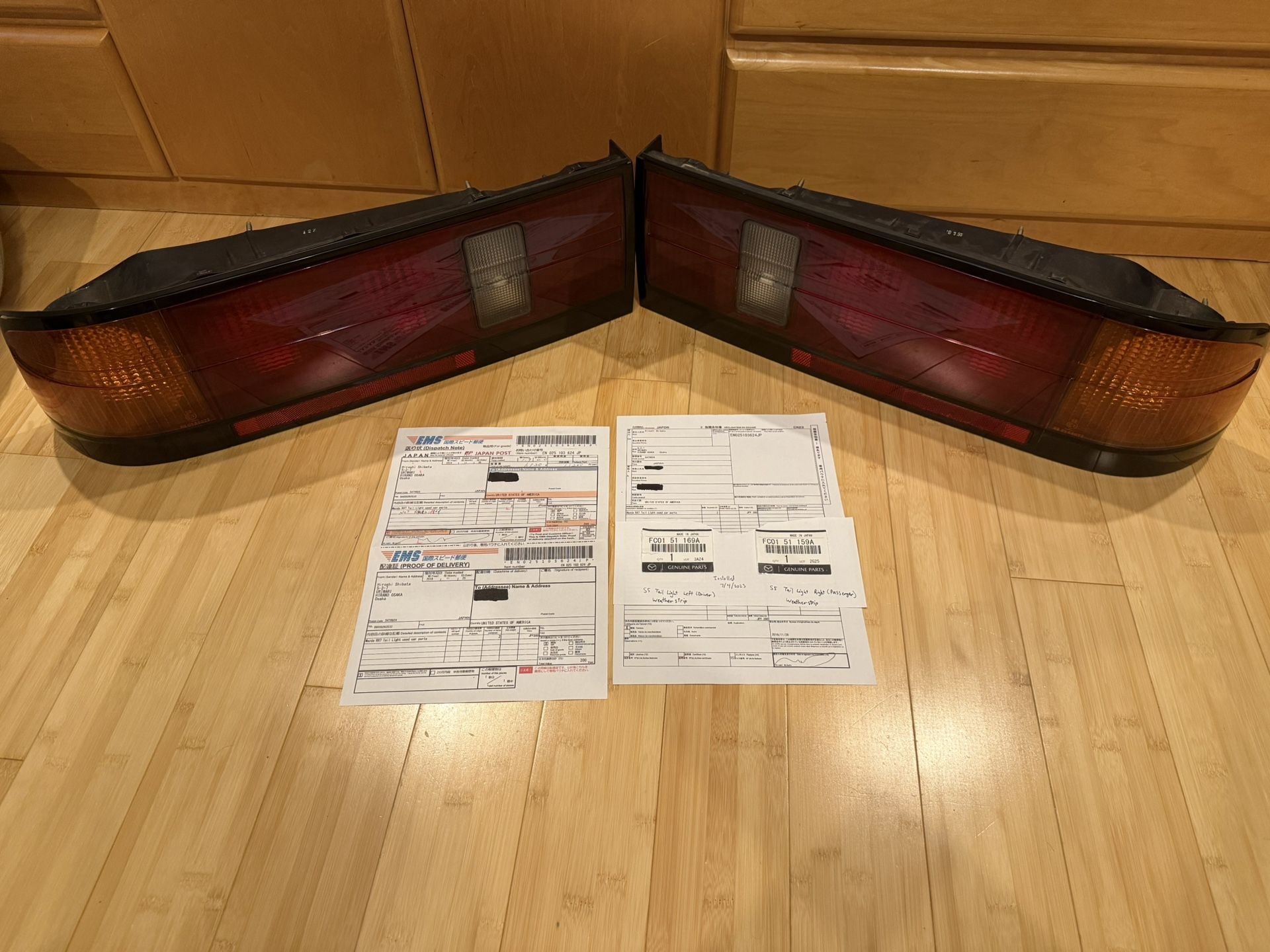 Mazda RX-7 FC S5 Taillights (Coupe) 89-91