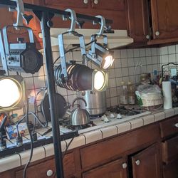 Vintage stage theater lights