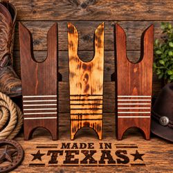 Handmade Yellow Pine Boot Jack | Western Cowboy Boot Remover (Made in Texas)