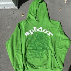 Large Green Spider Hoodie