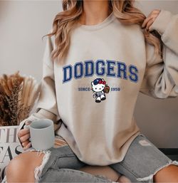 Hello Kitty dodgers Crewneck 