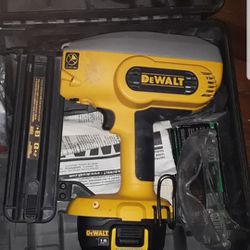 Dewalt 18volt Nail gun and Saw