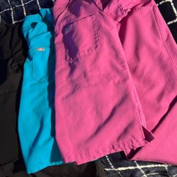 Figs Scrubs and Cherokee Red Pants