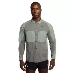 Nike Trail Dri-FIT ADV UV Running Shirt Jacket HJ5079-320 Men's 3XL Green-Olive