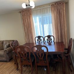  Dining Table Set With 6 Chairs 