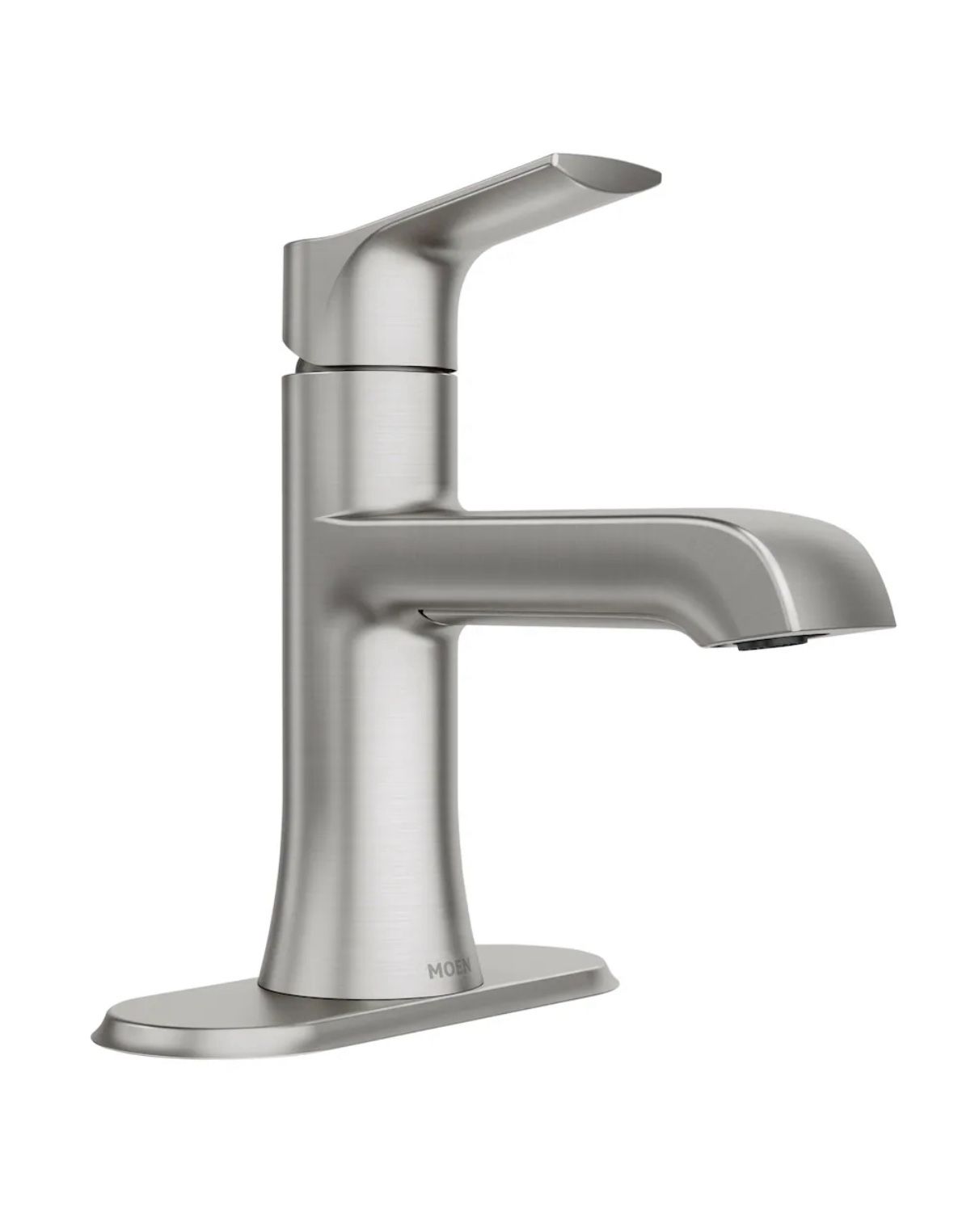 MOEN Liso Single-Handle Bathroom Faucet in Spot Resist Stainless