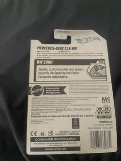 Mercedes Benz Cla HW Hotwheel