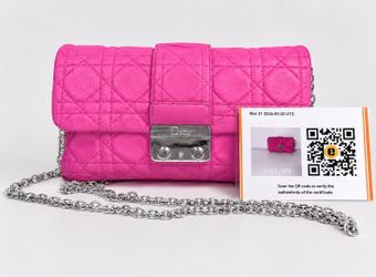 Dior Pink Quilted Logo Small Shoulder Bag Chain Strap Push Lock Silver HW