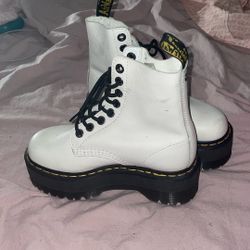 Doc Marten Platforms White