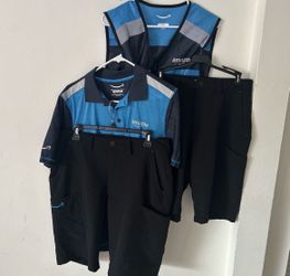 Amazon Delivery Driver   shirt , 2 shorts , Reflective Zip Front Vest SIZE MEDIUM