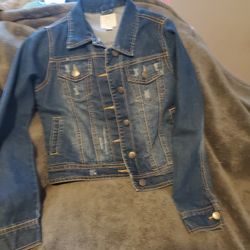 Girls Jeans Jacket Size 14
