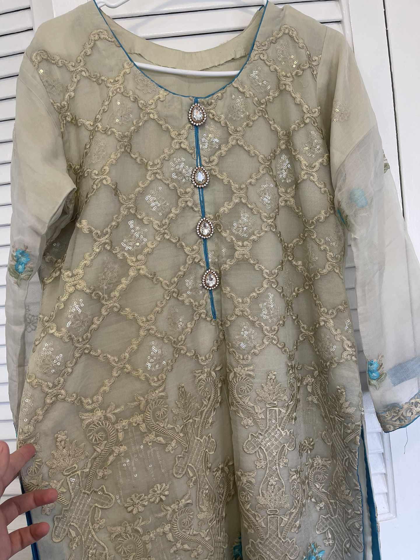 3 Piece Pakistani And Indian Fancy  Party Dress 