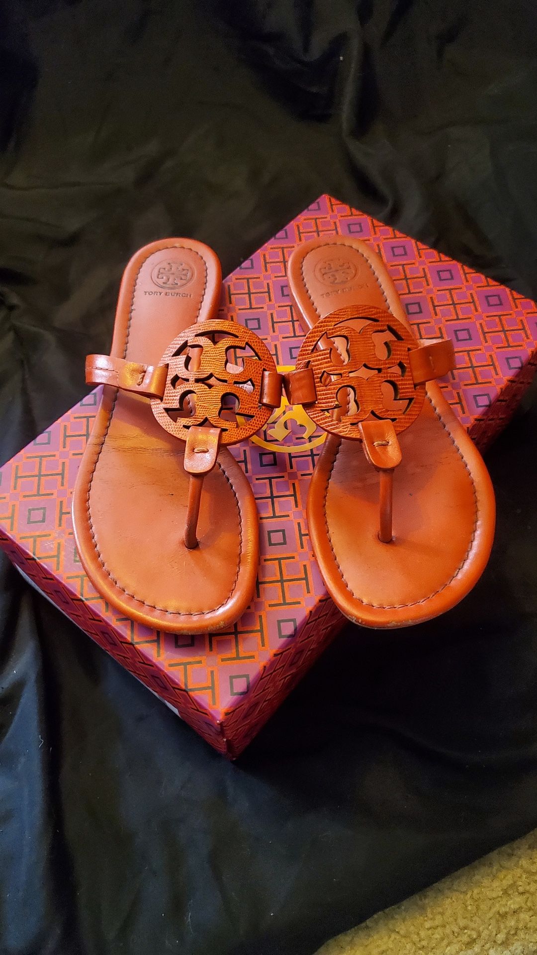 Tory Burch Orange Sandals