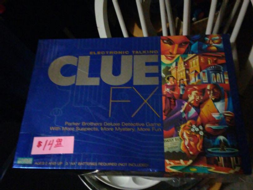 "CLUE FX" Board Game