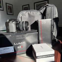 Panasonic S5II Plus lens And Converter 