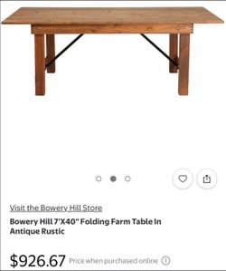BRAND NEW TABLE SOLID WOOD WITH SMALL DAMAGE INSIDE