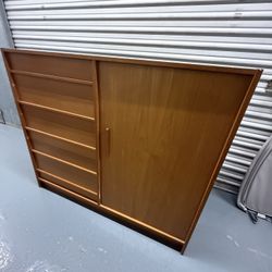 Mid Century Wooden Armoire/Dresser
