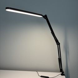 Adjustable LED Desk Lamp – 3 Light Modes, Metal Arm
