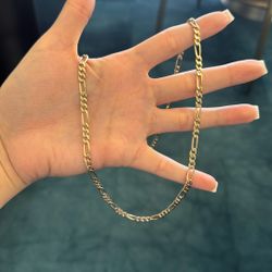 10K Fígaro 4mm Chain 24” (18.6 Grams)- PRE OWNED 