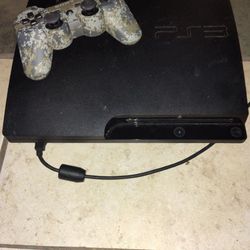 PS4 With. Connections Cords  Comsole