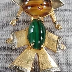 1960s Asian Girl Pin 